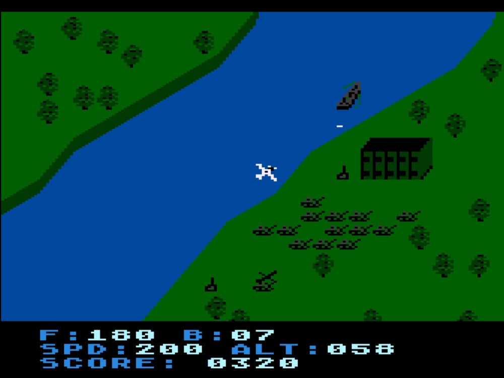 Gameplay of Blue Max for Atari 8 Bit